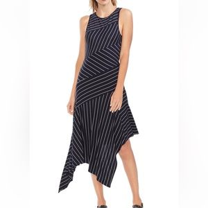 Slimming Vince Camuto asymmetrical dress.  Worn once.  Perfect condition.